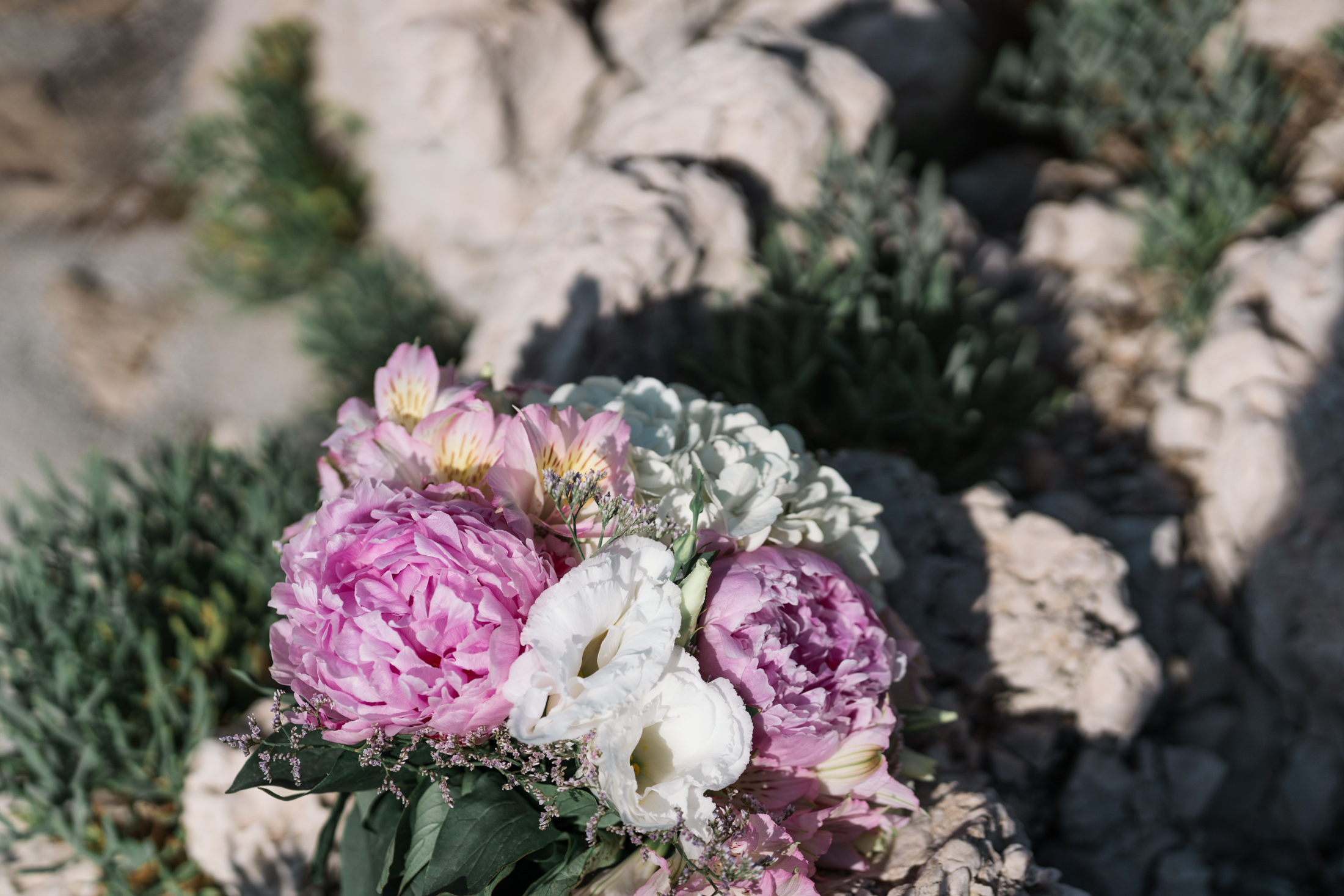 wedding flower bouquet on the french rivera