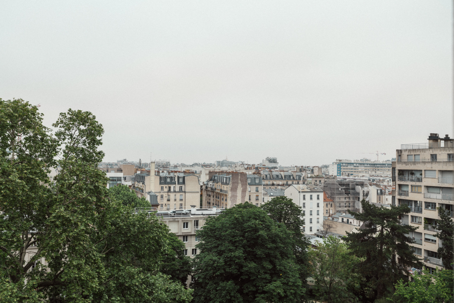 view of paris from a terrace