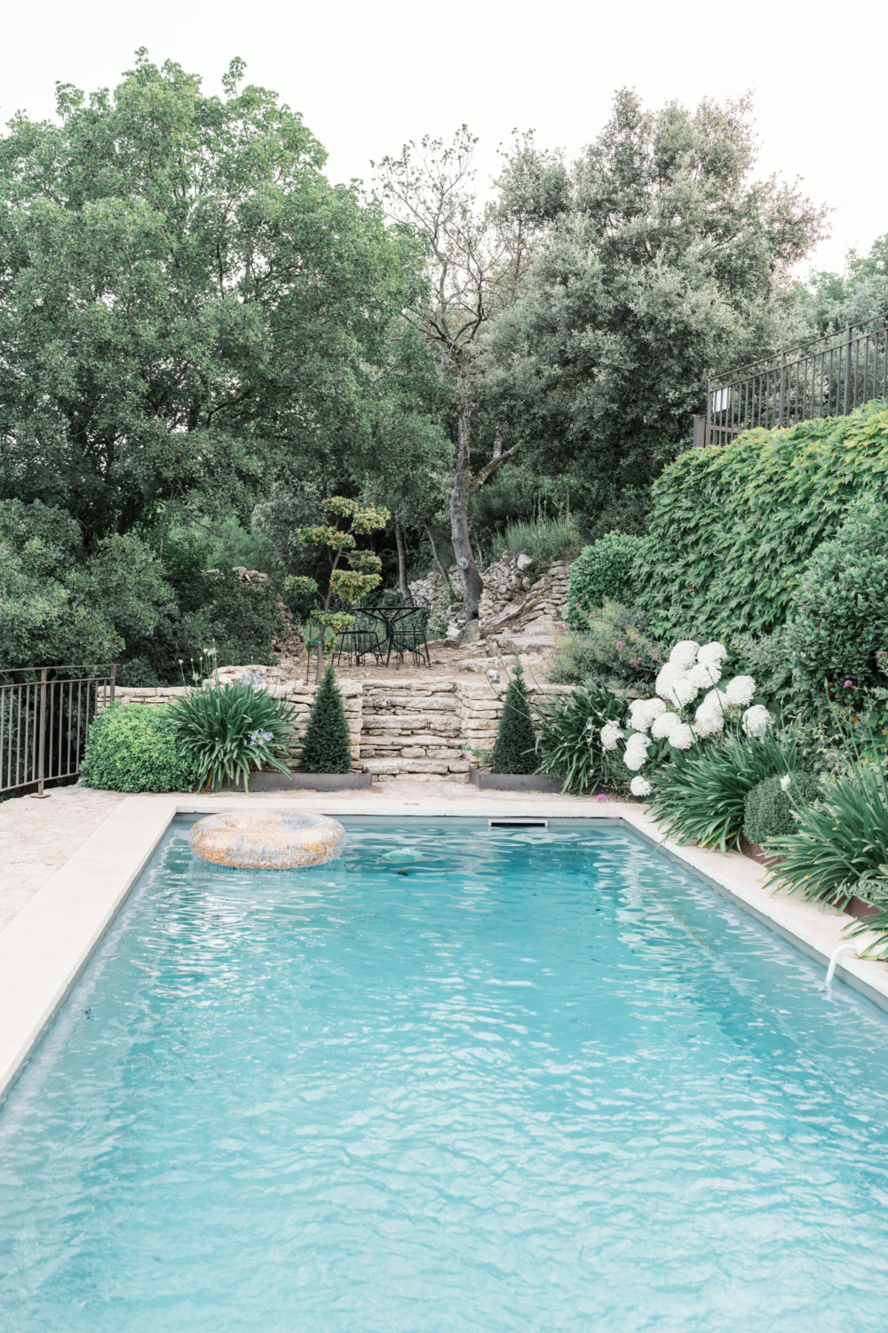 beautiful swimming pool in gordes france