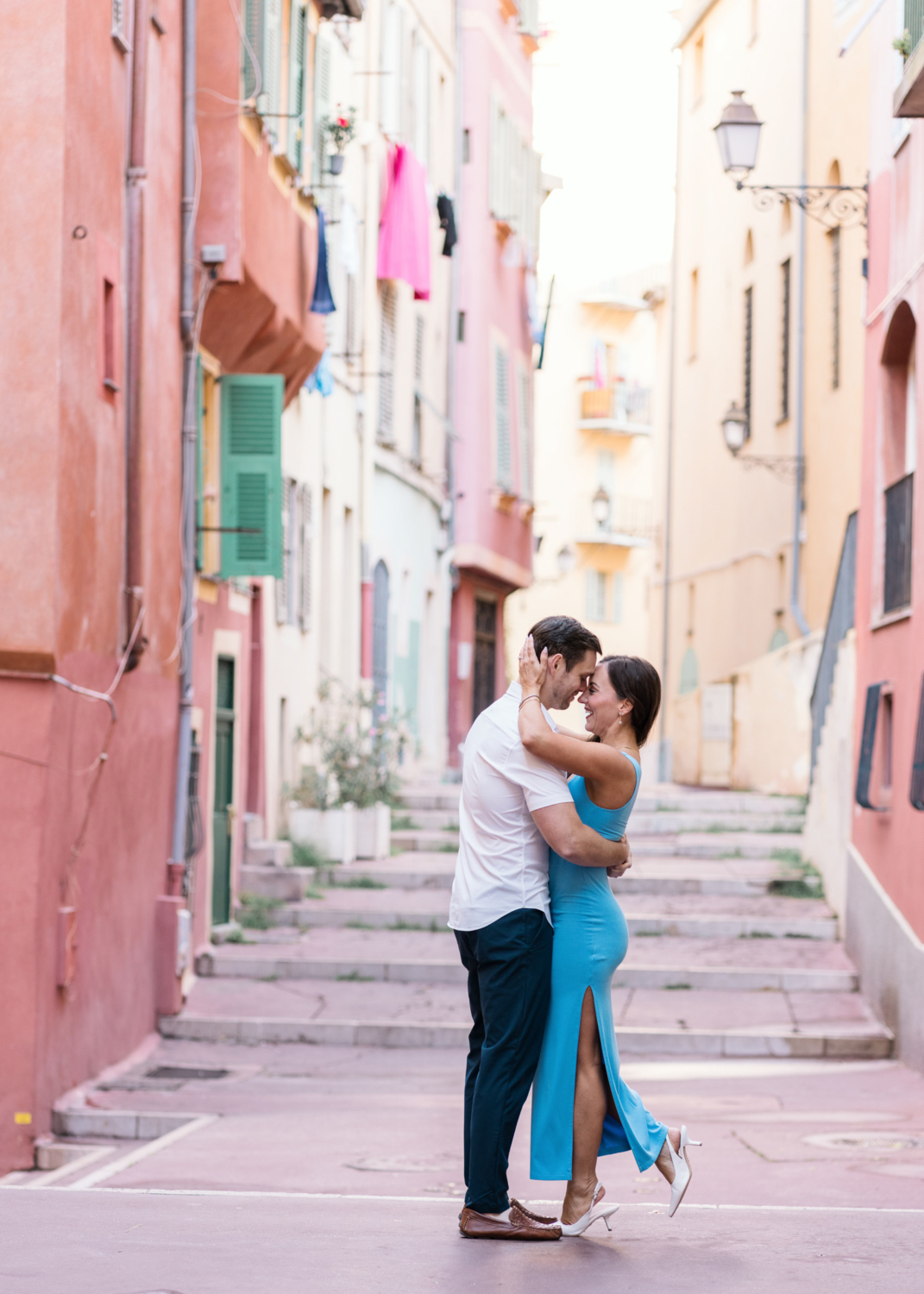 newlyweds do the tango in old town nice france