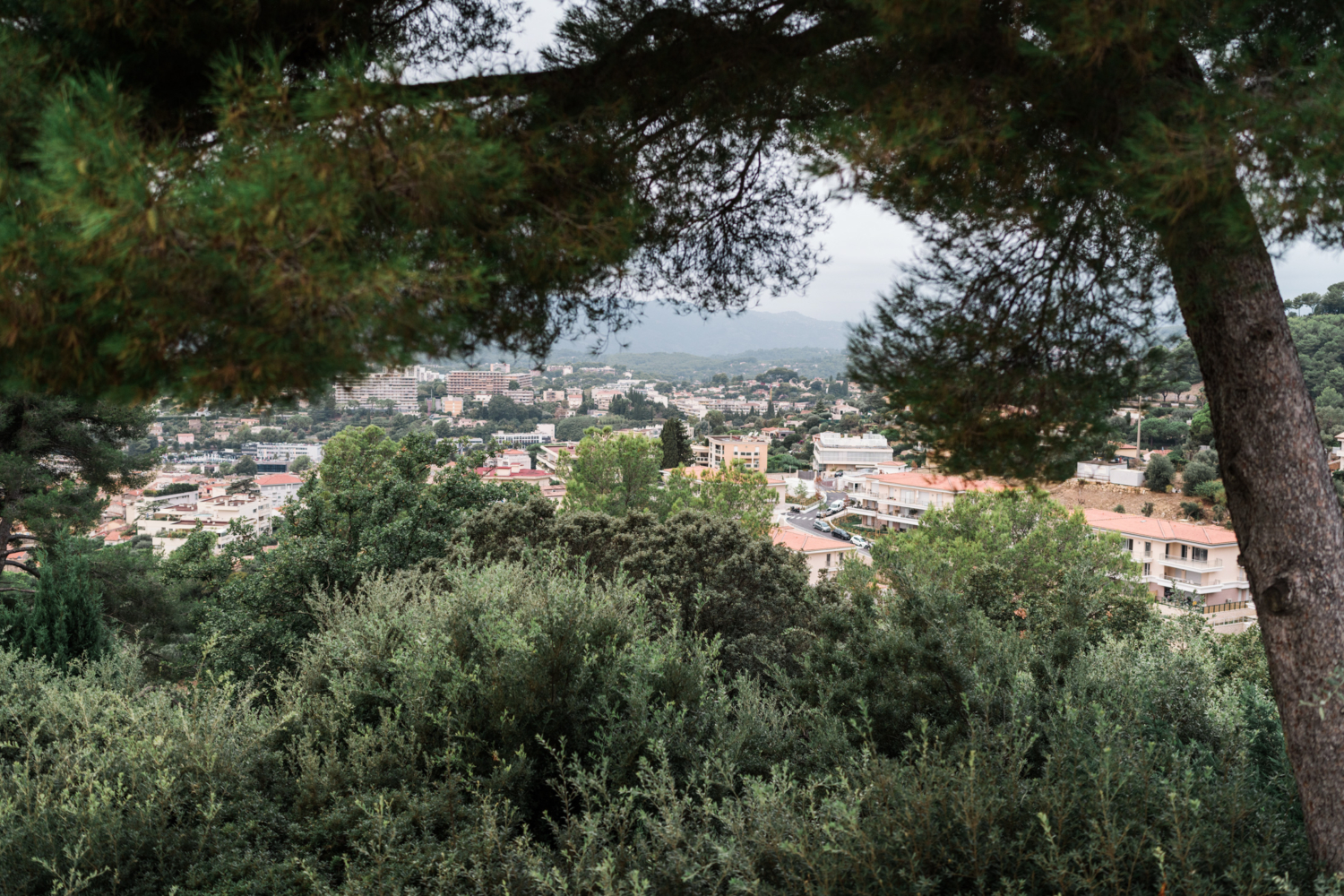 view over le cannet france