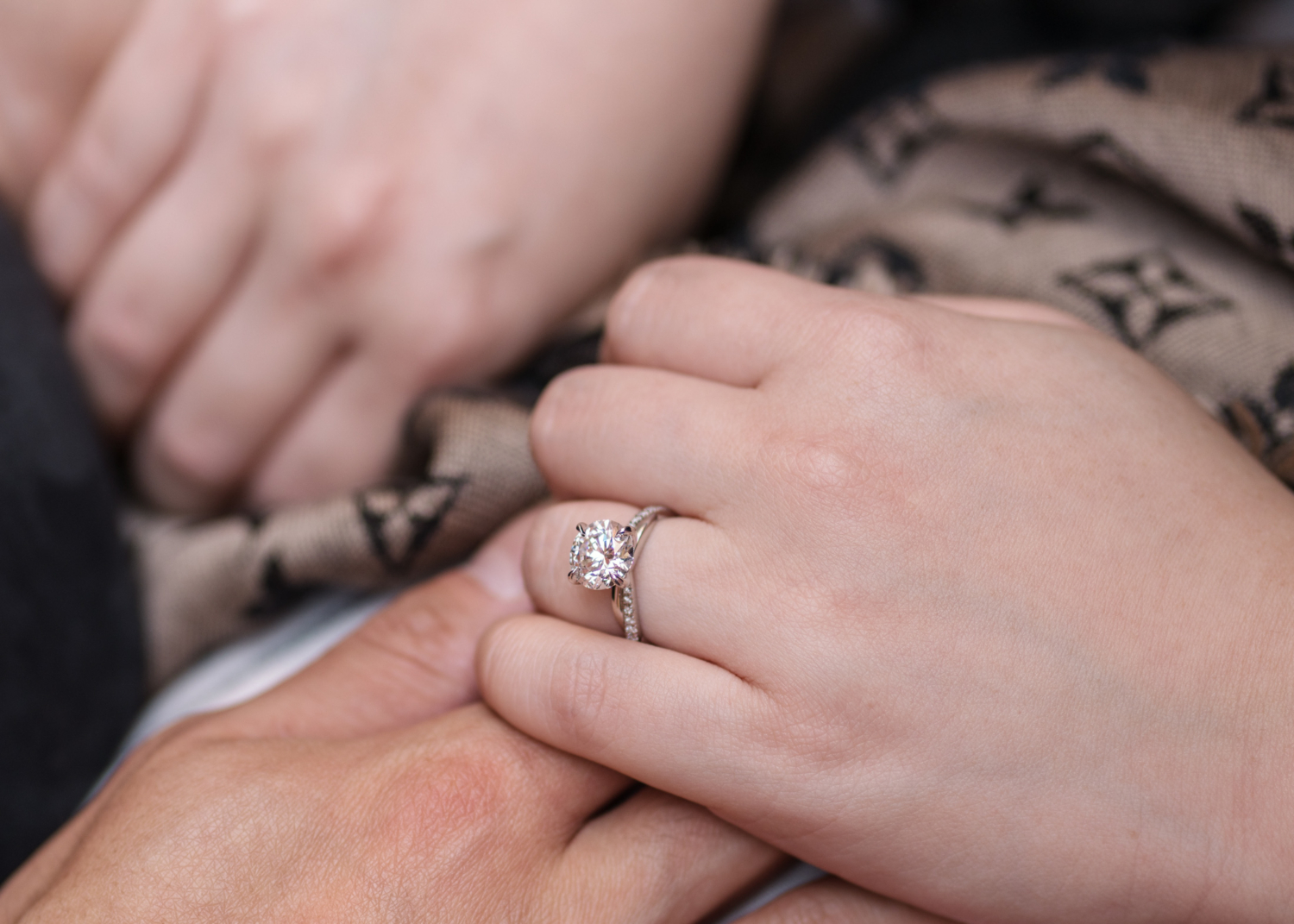 new engagement ring for couple engaged in nice france