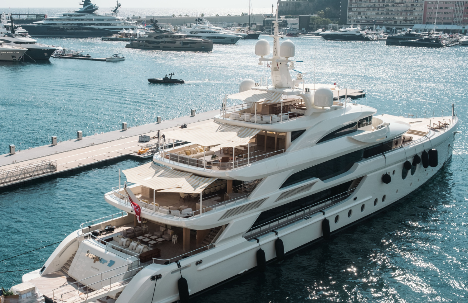 yacht in monaco harbor