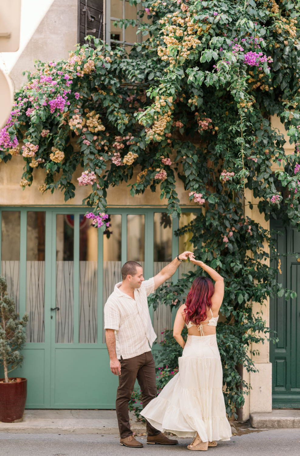 beautiful couple dance in arles france