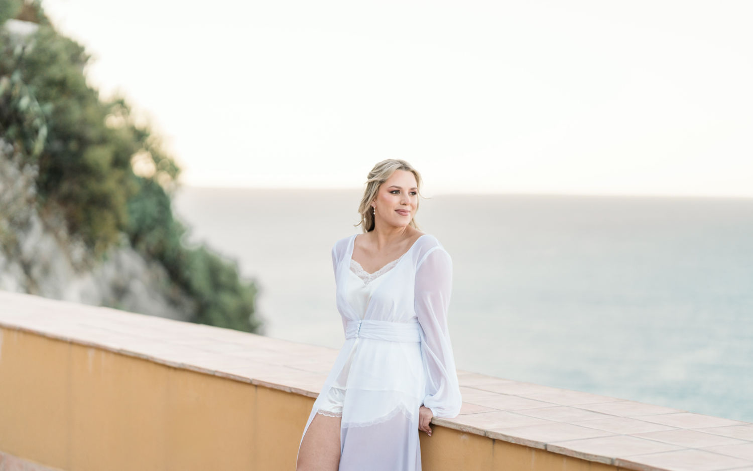 bride on her wedding day in nice france