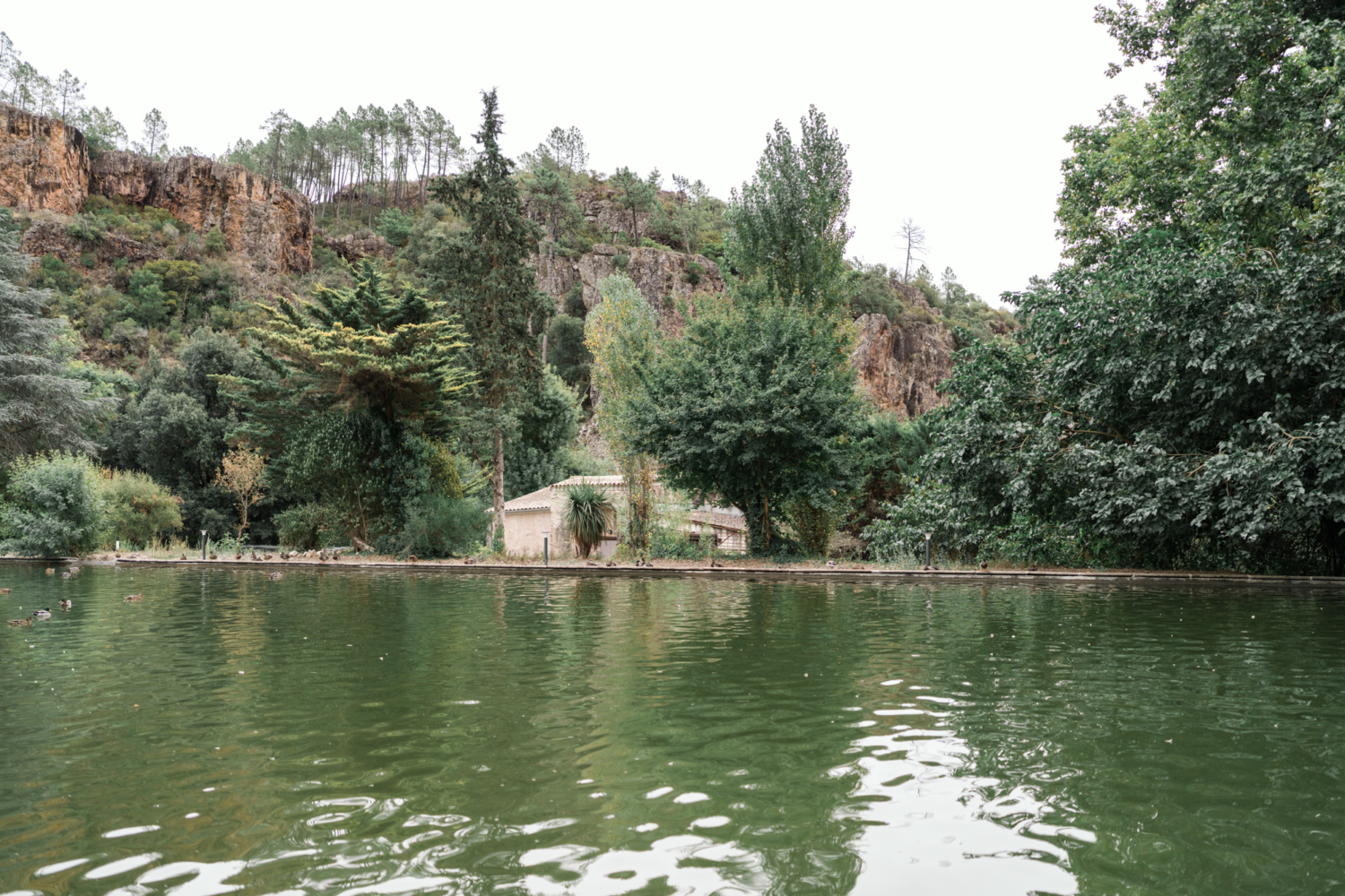 beautiful view of cliffs at gorges de pennafort france