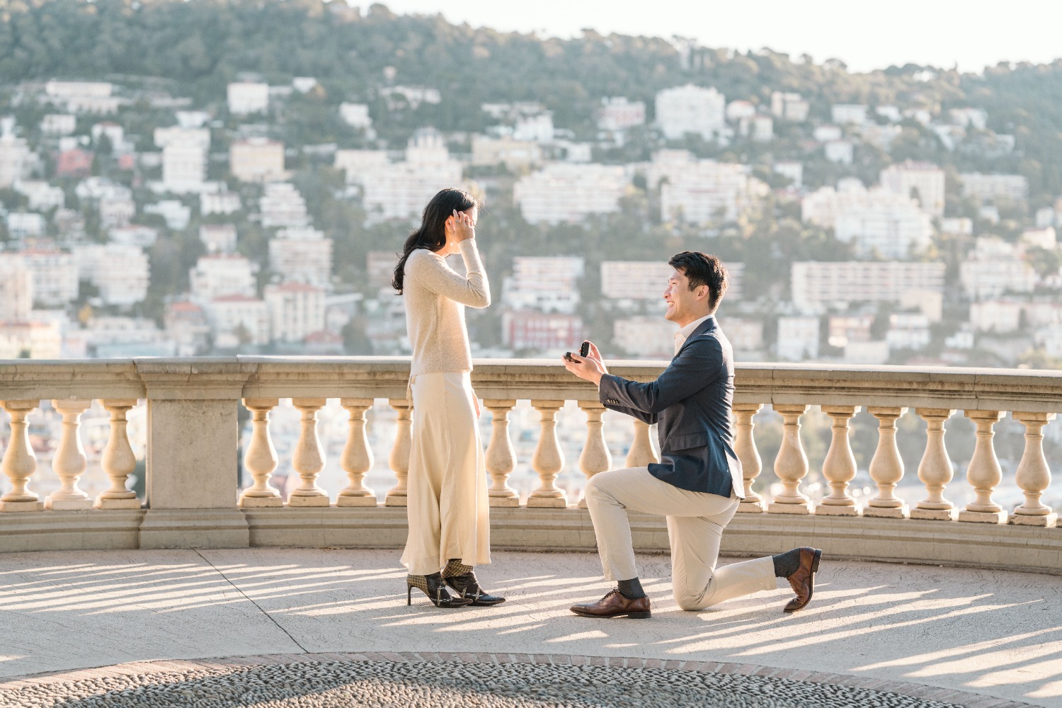 nice france surprise proposal photographer