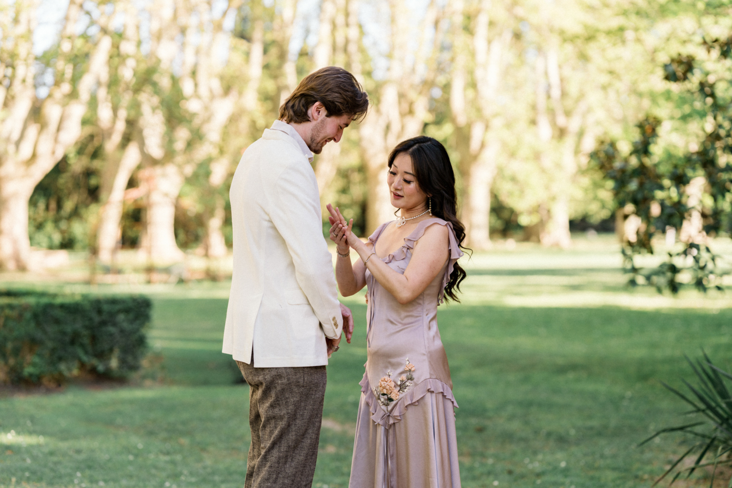 surprise engagement at chateau des alpilles in provence france