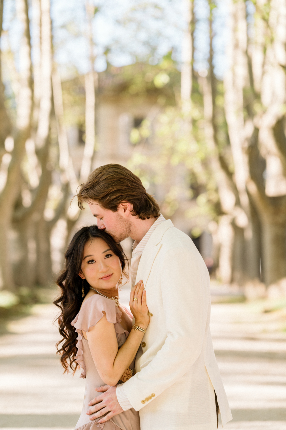 surprise engagement at chateau des alpilles in provence france