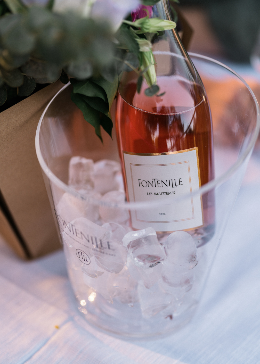 photo of wine bottle from fontenille winery in provence