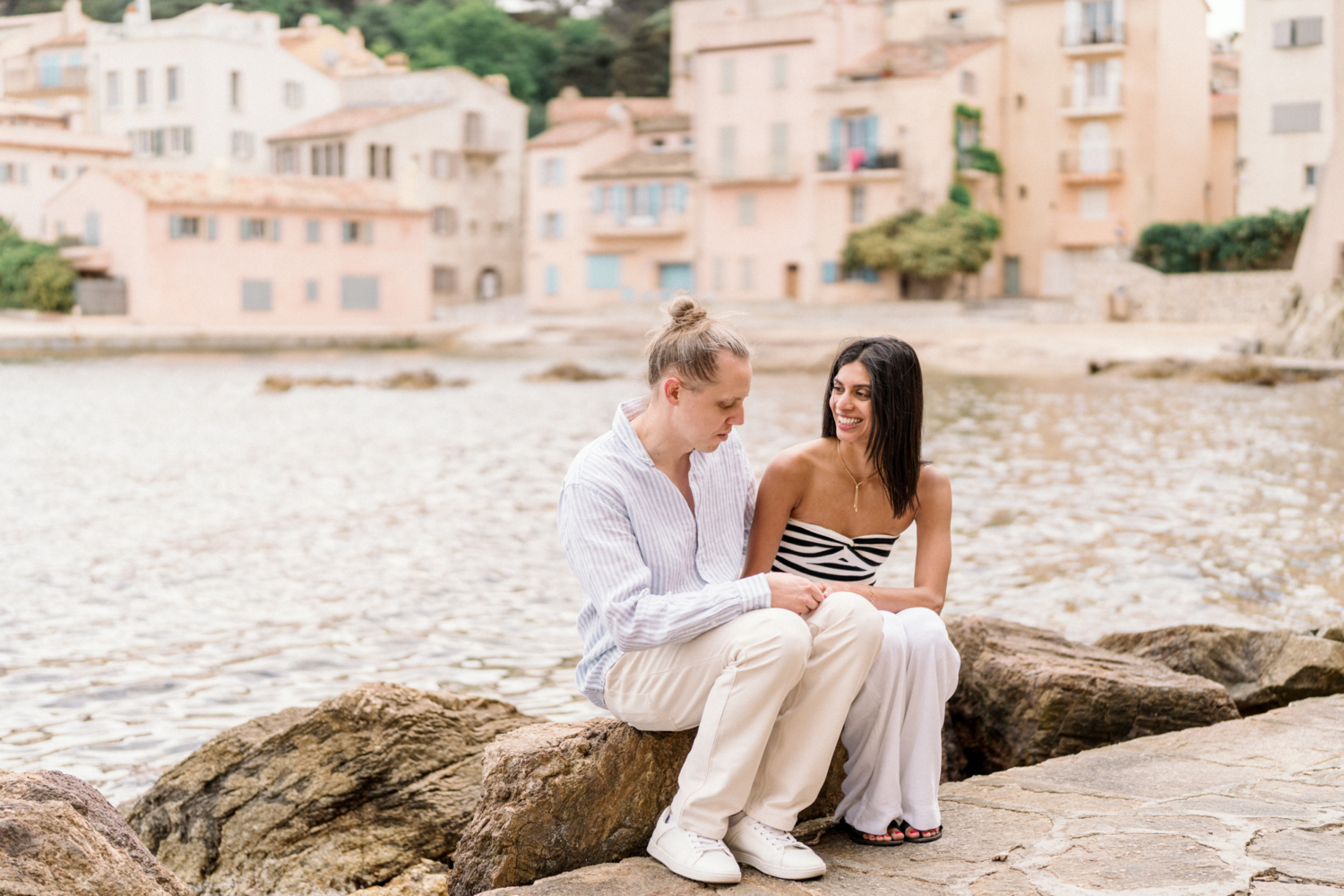 karina leigh - surprise proposal and engagement in saint tropez france
