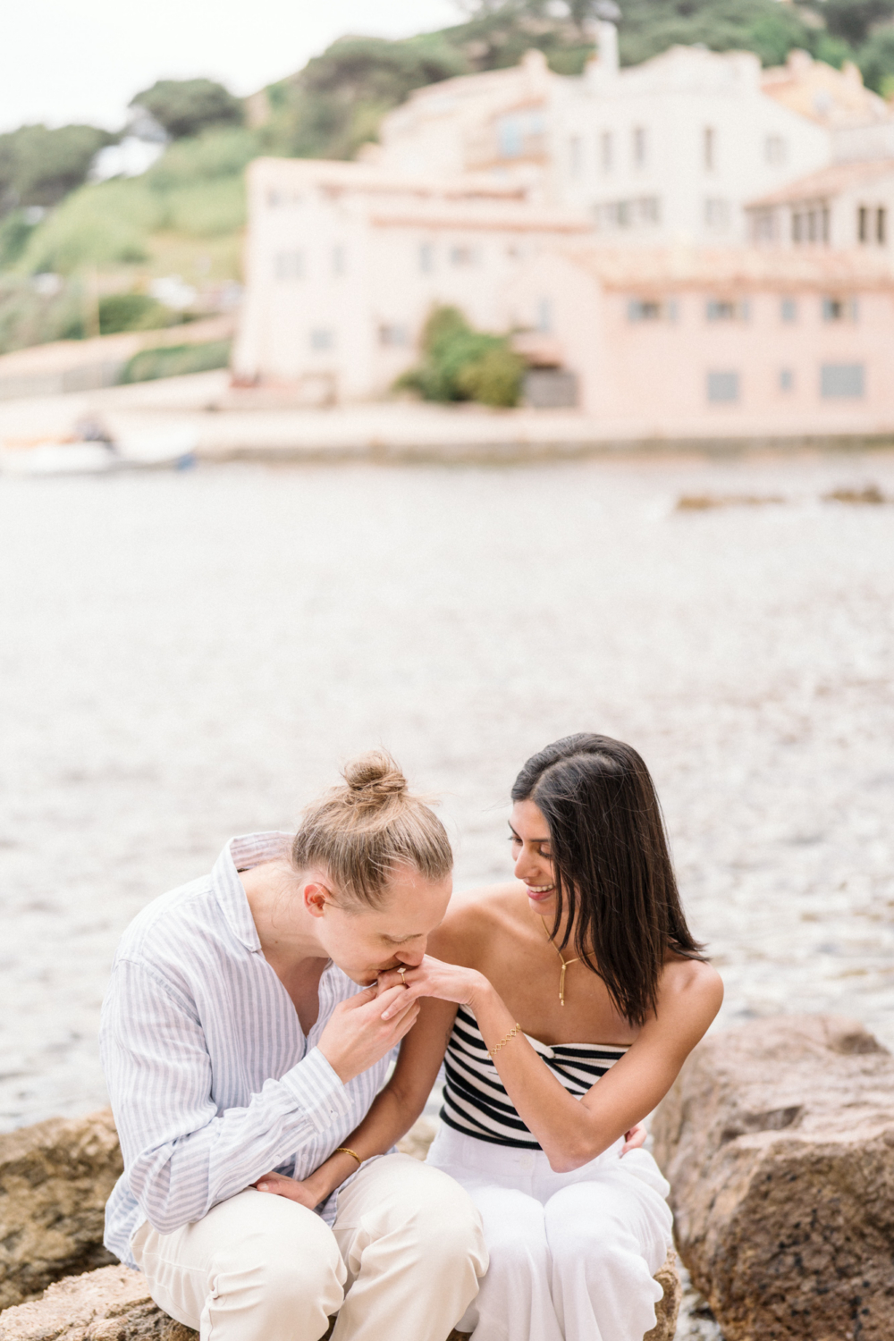 karina leigh - surprise proposal and engagement in saint tropez france