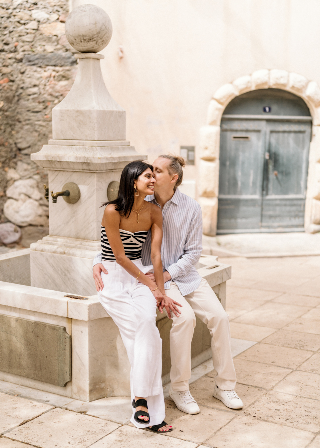 karina leigh - surprise proposal and engagement in saint tropez france
