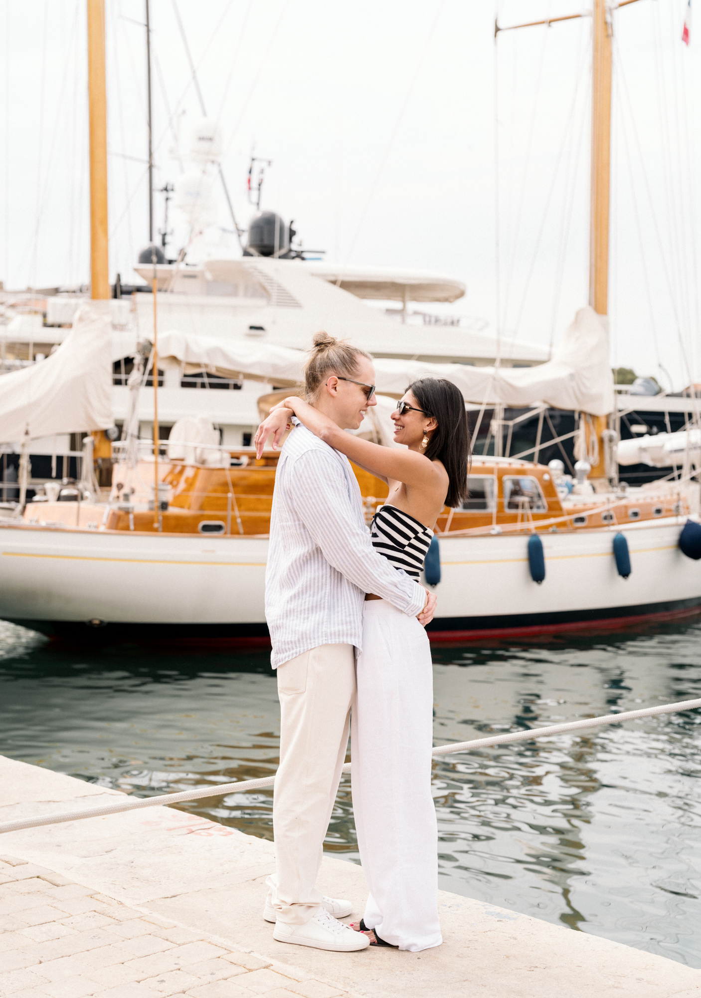 karina leigh - surprise proposal and engagement in saint tropez france