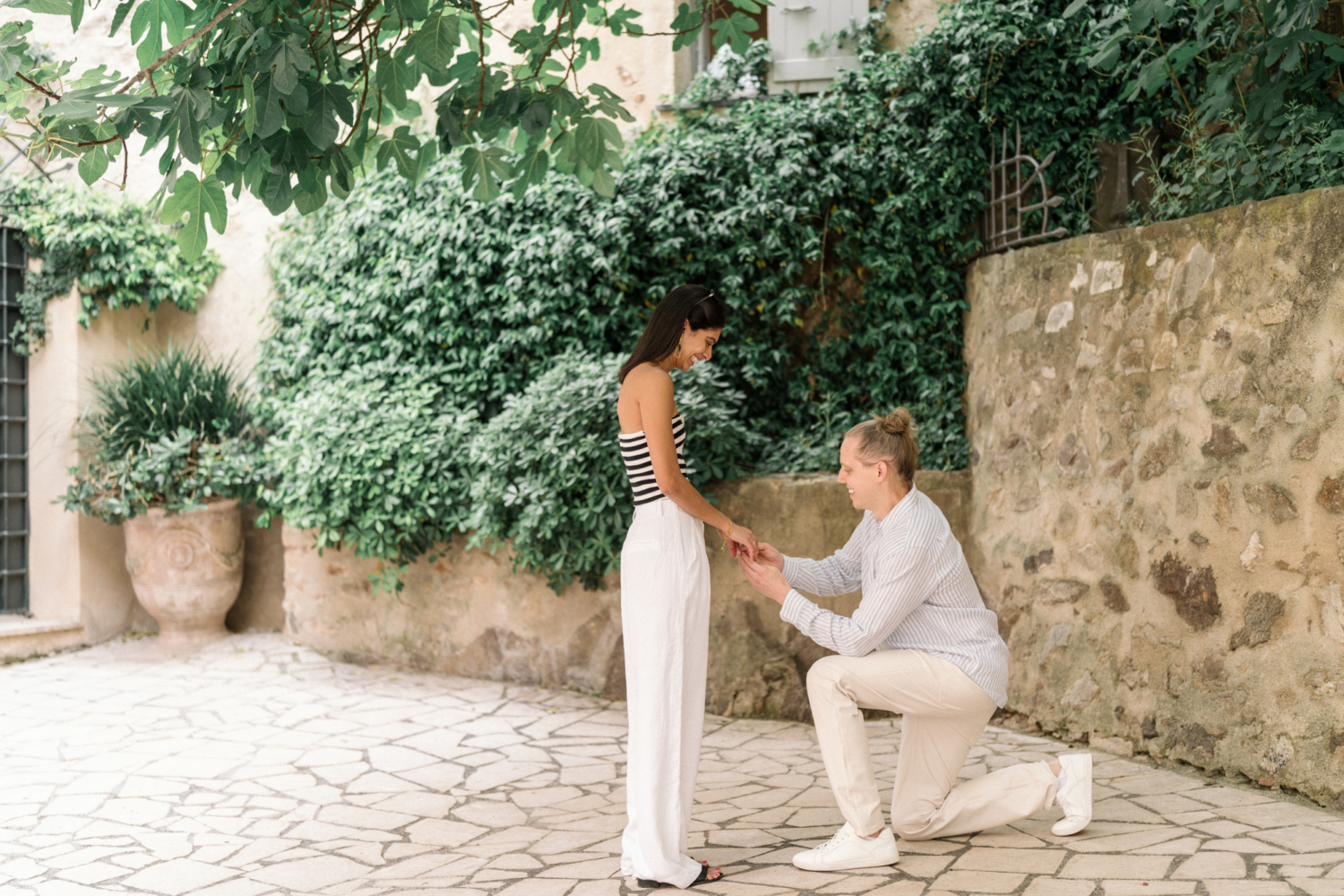 karina leigh - surprise proposal and engagement in saint tropez france