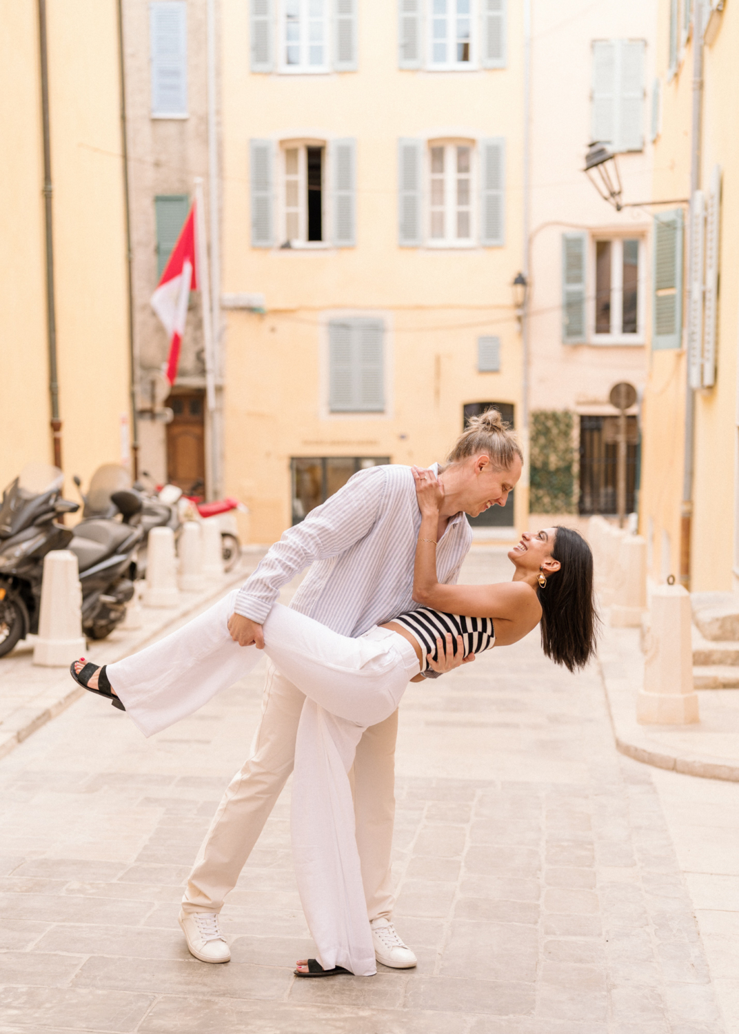 karina leigh - surprise proposal and engagement in saint tropez france