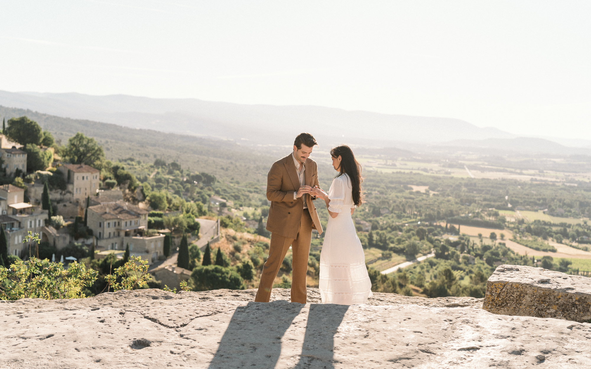 karina leigh - beautiful surprise proposal in gordes france