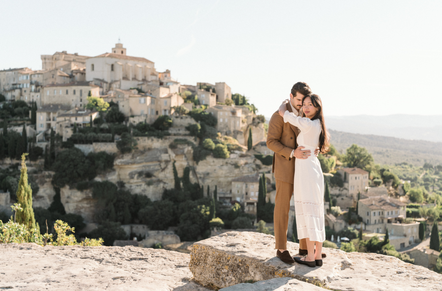 karina leigh - beautiful surprise proposal in gordes france