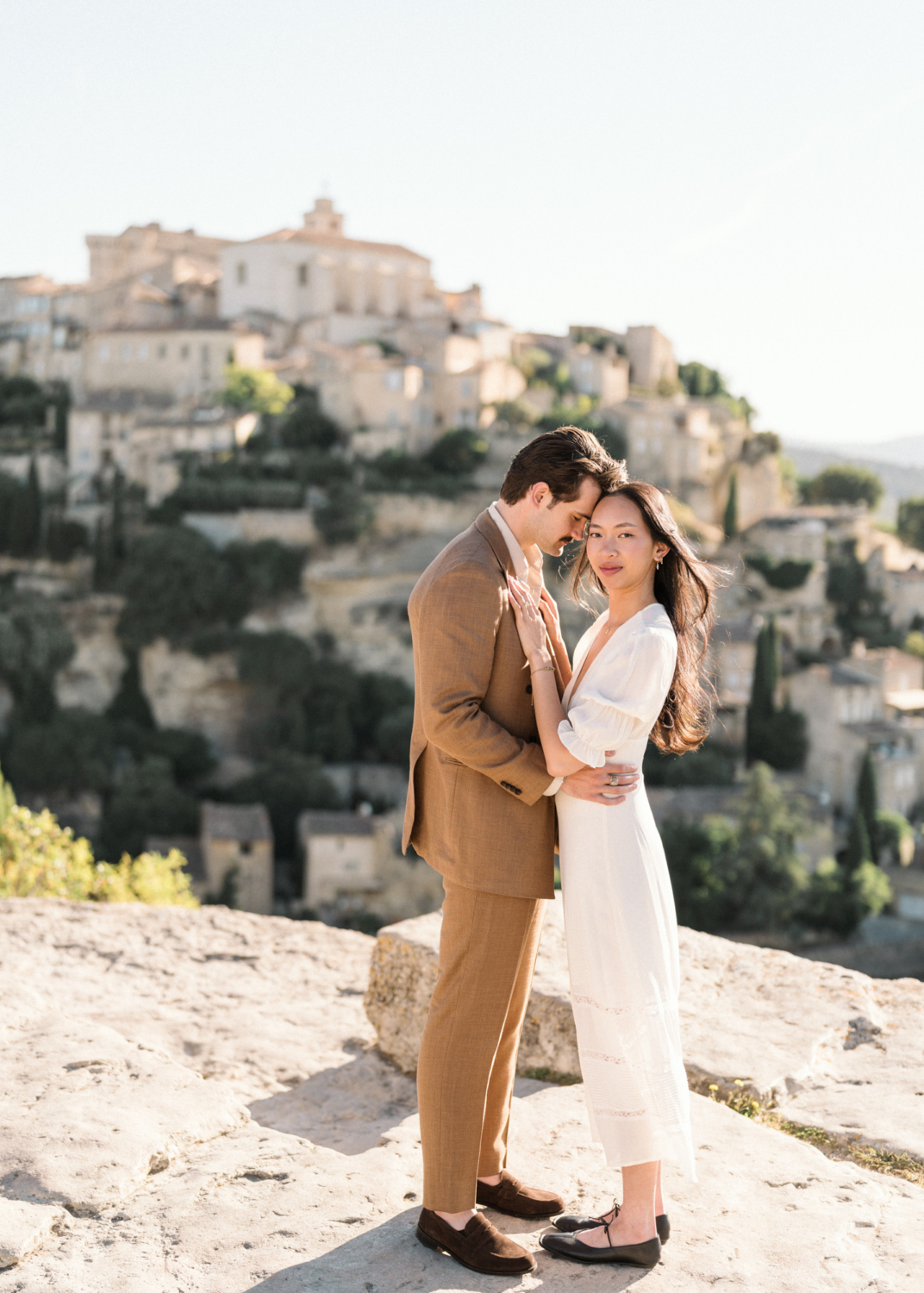 karina leigh - beautiful surprise proposal in gordes france