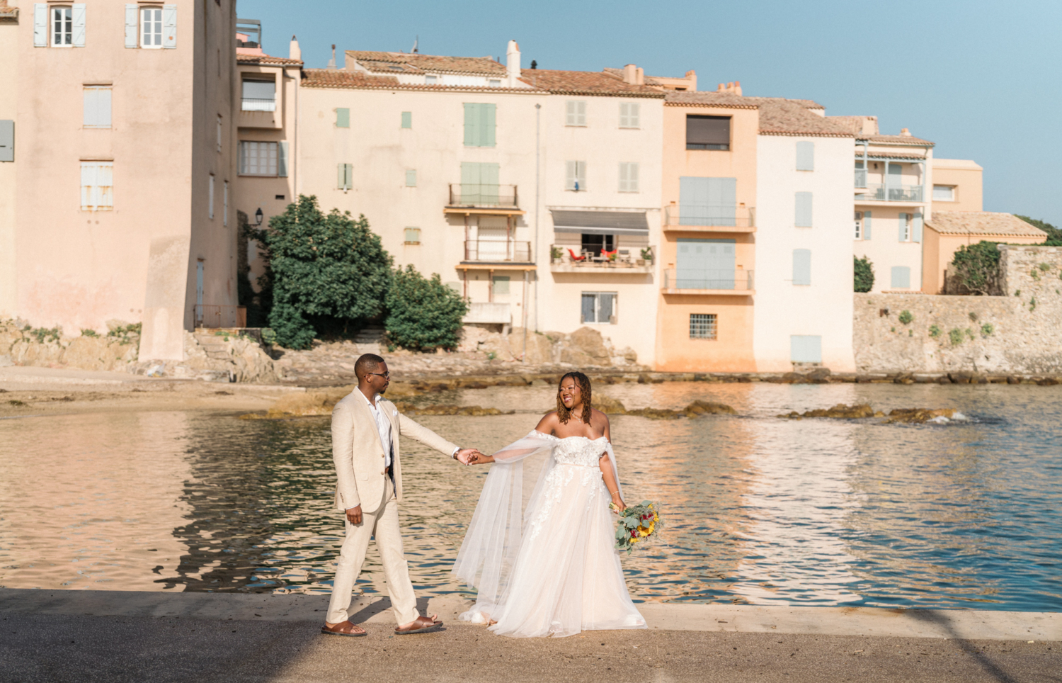 wedding photo session in saint tropez
