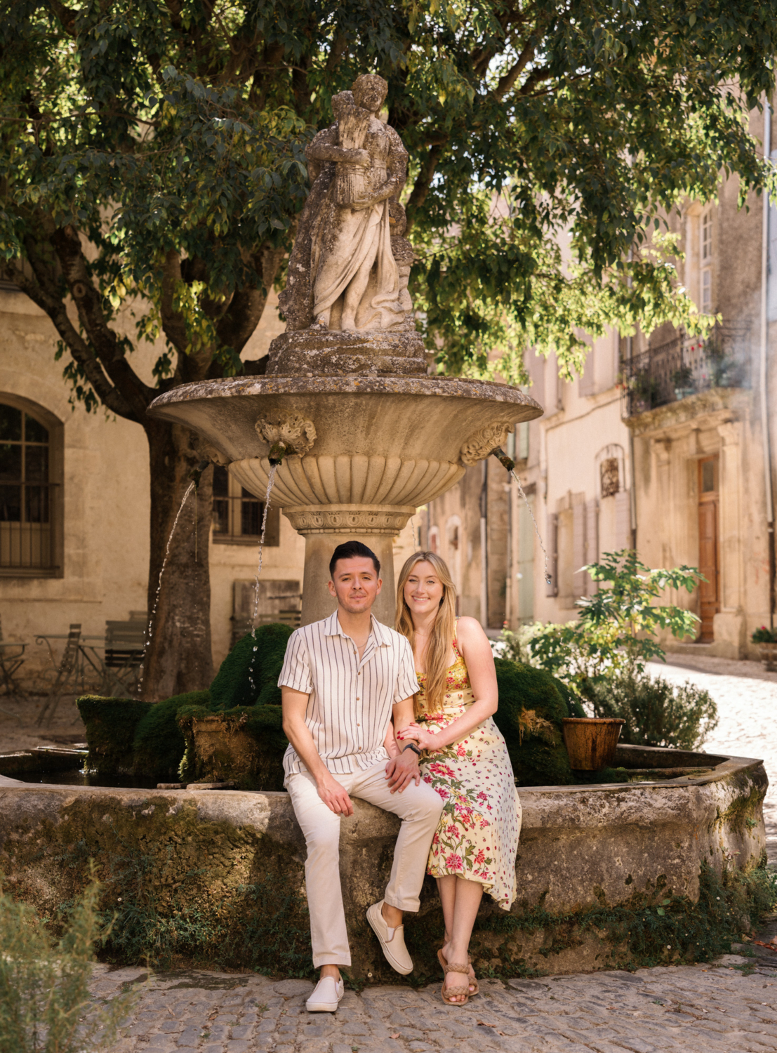 surprise proposal in saignon, provence, france