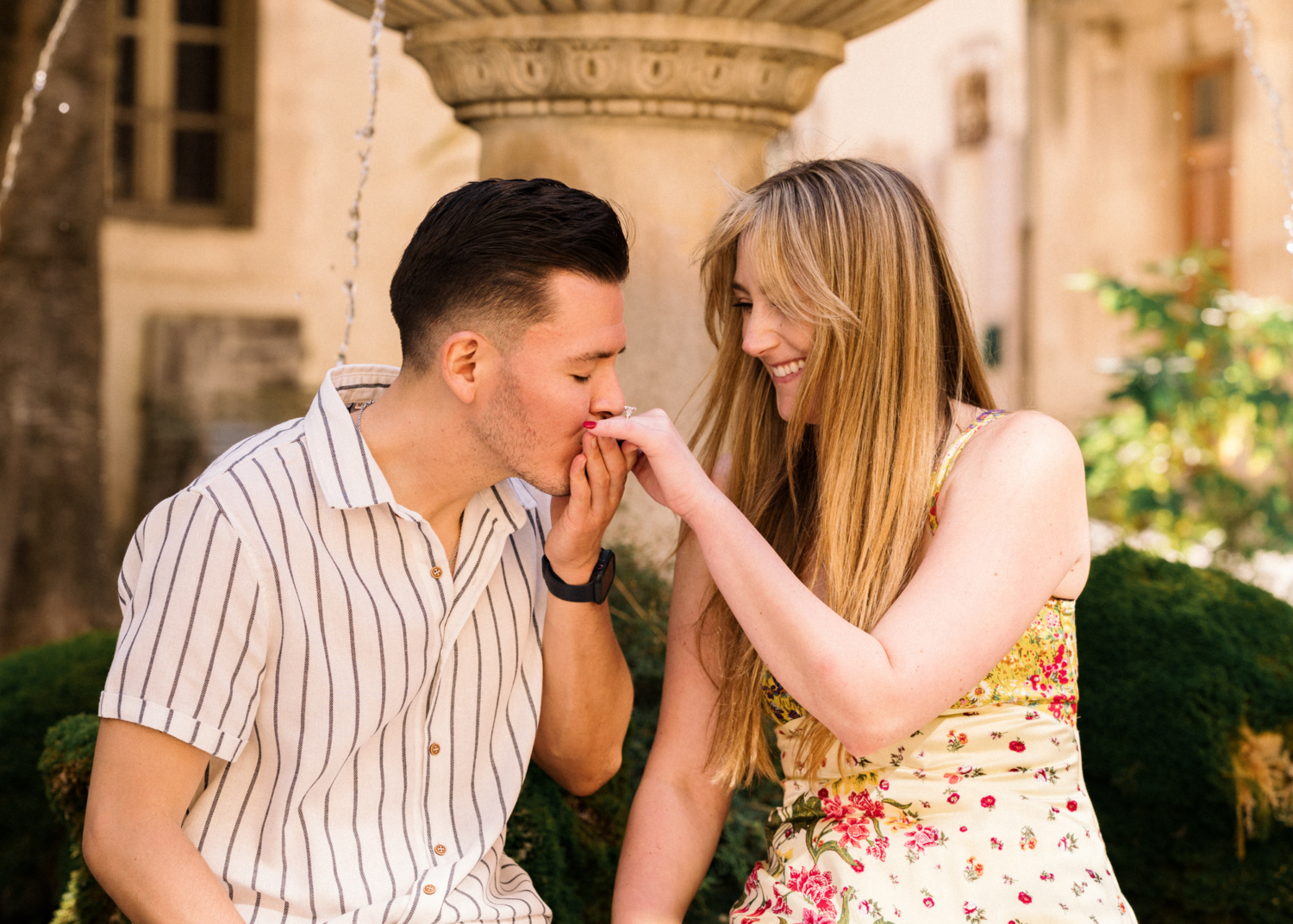 surprise proposal in saignon, provence, france