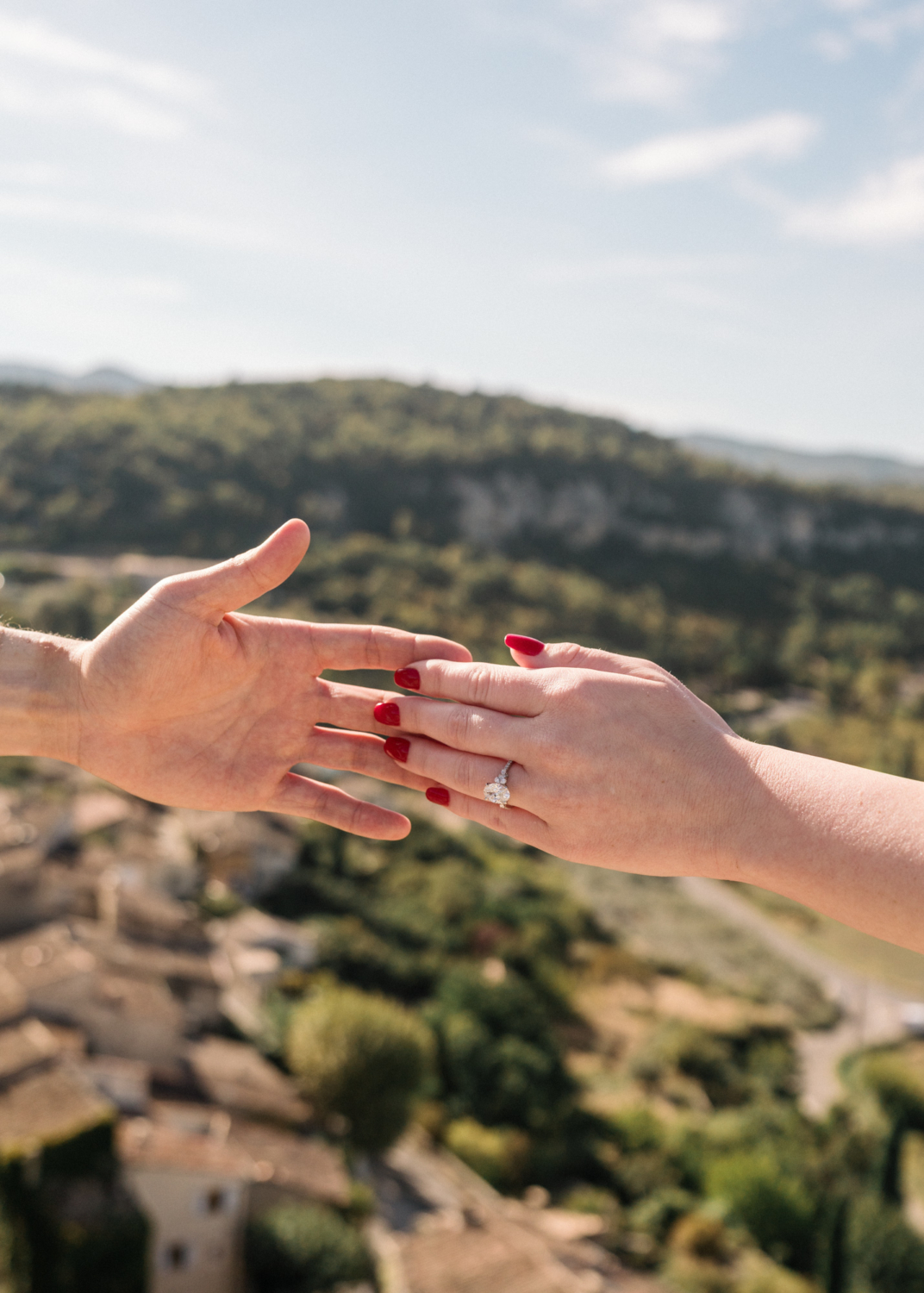 surprise proposal in saignon, provence, france