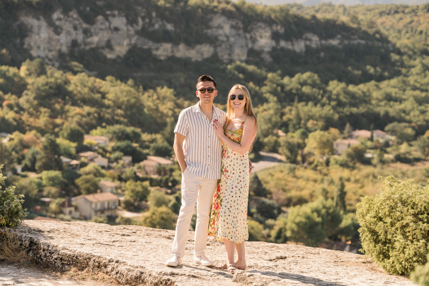 surprise proposal in saignon, provence, france
