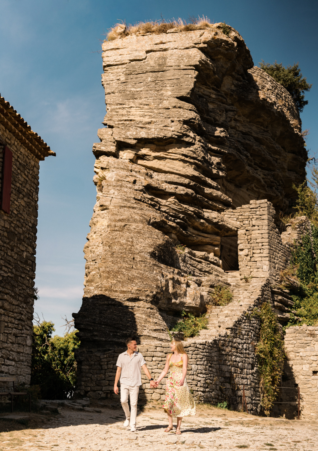 surprise proposal in saignon, provence, france