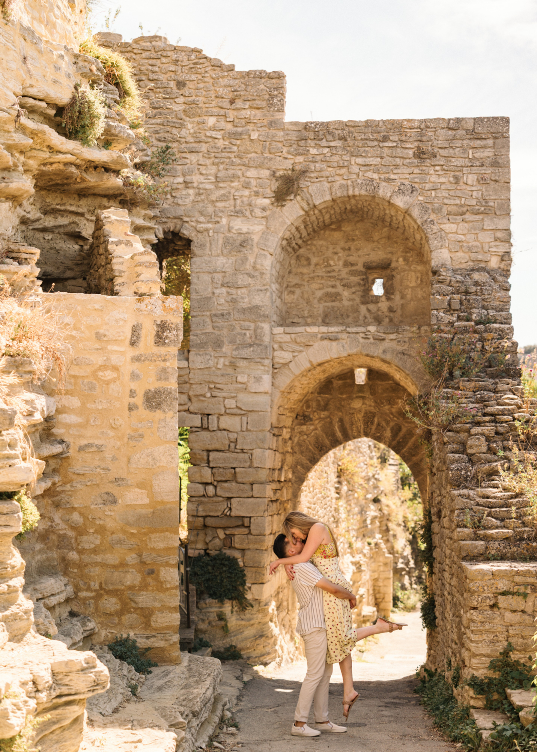 surprise proposal in saignon, provence, france