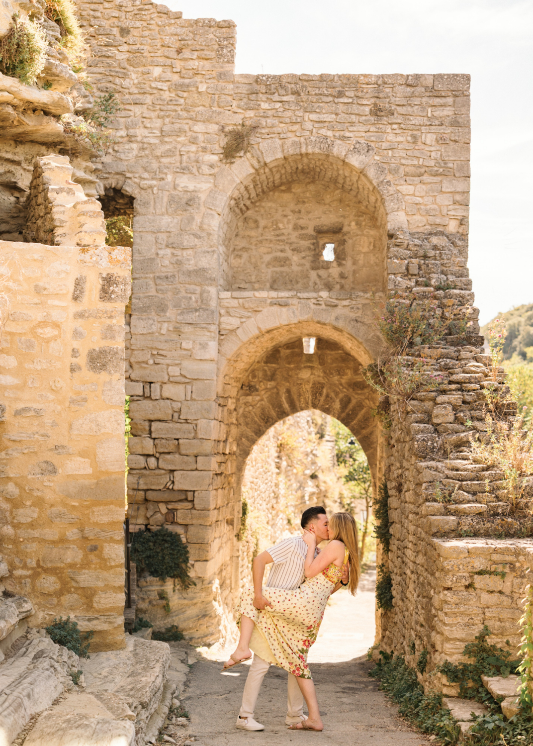 surprise proposal in saignon, provence, france