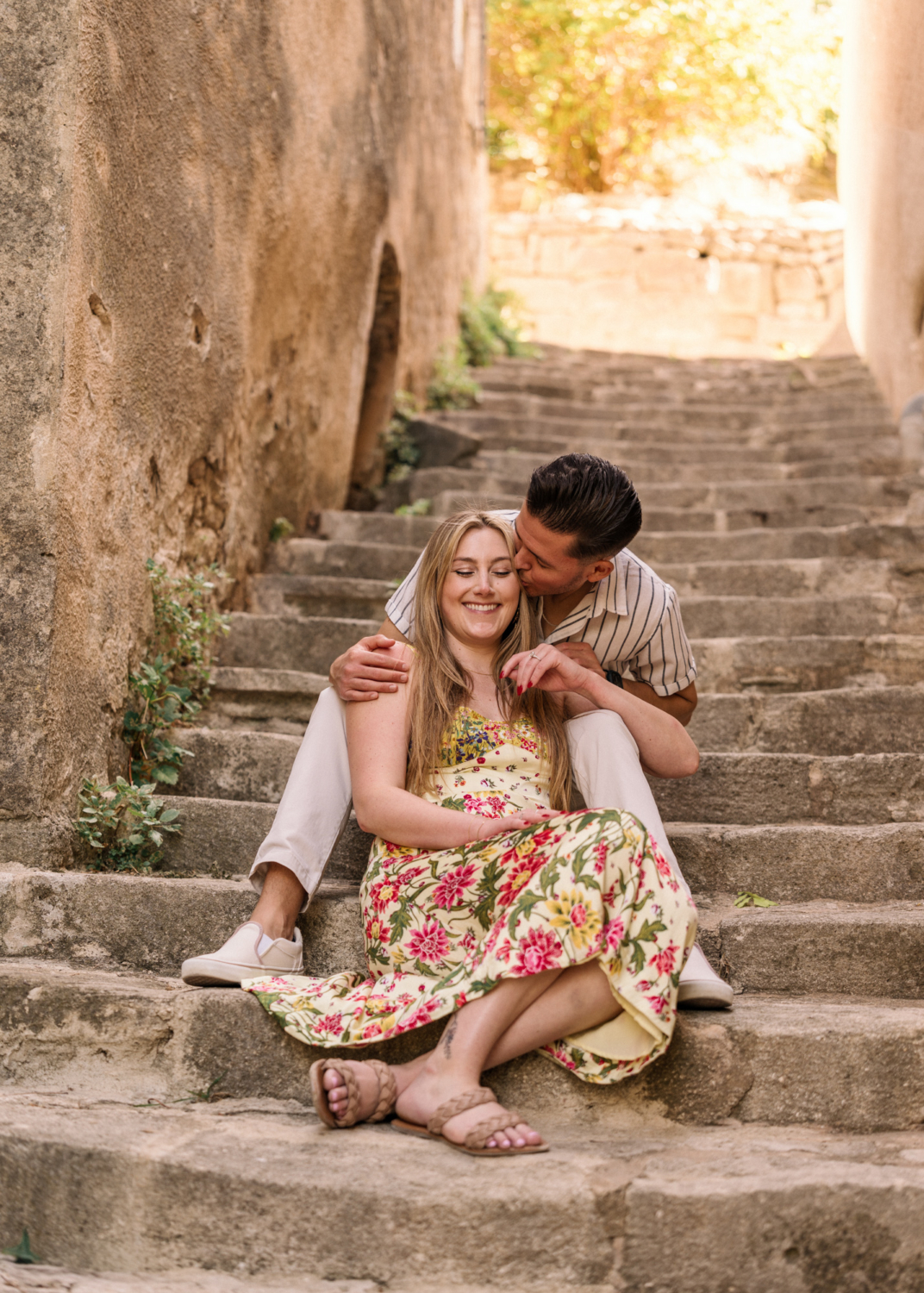 surprise proposal in saignon, provence, france